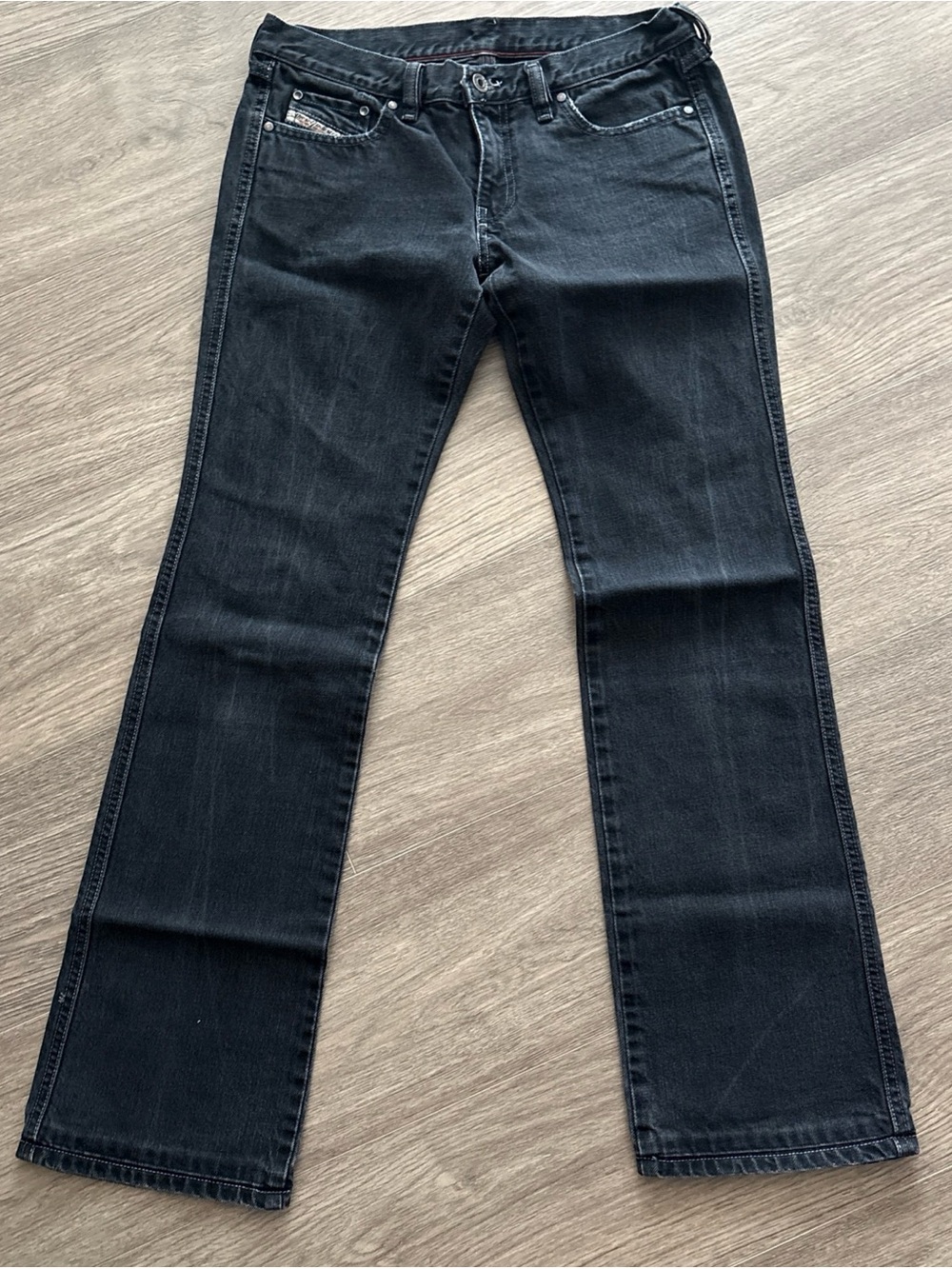 Women’s diesel denim Black Straight-Leg bootcut Jeans size 28